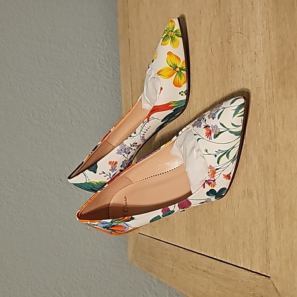 Size 6 J. Crew Floral Pumps